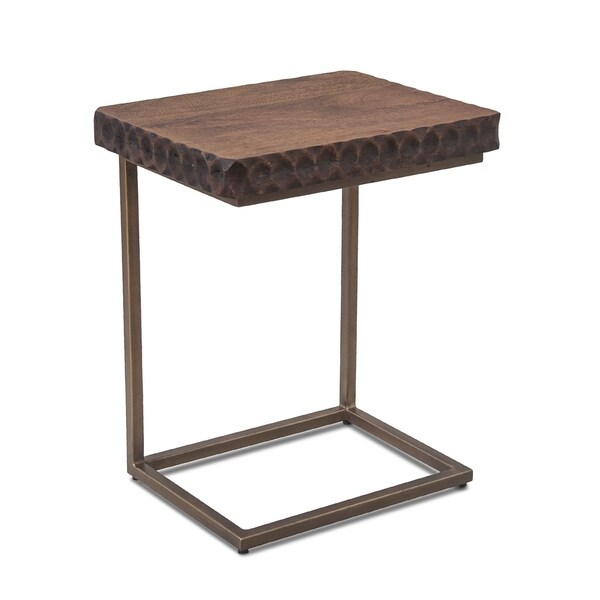 Vallarta Two Tone Mango Wood Modern Side Table