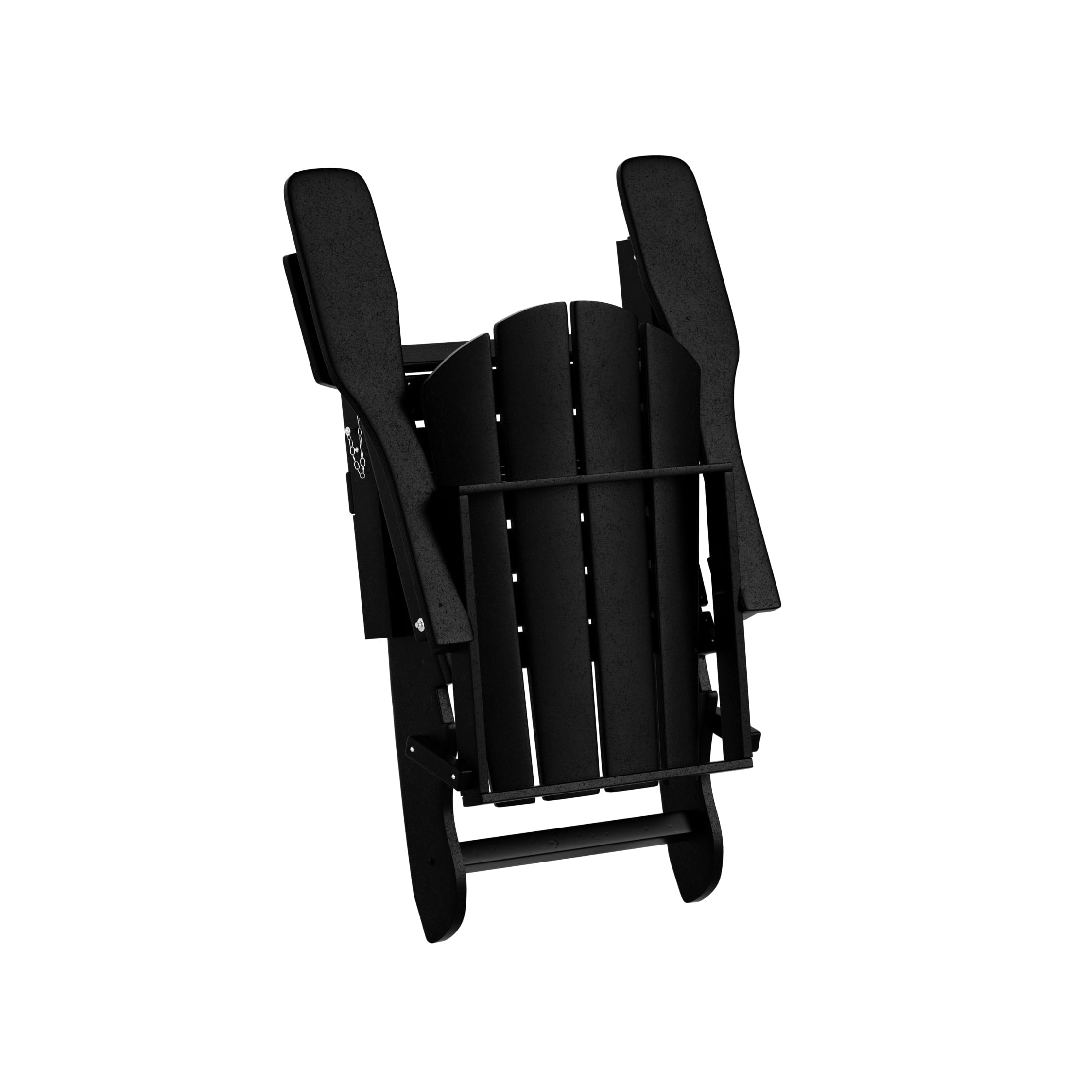 Westintrends Outdoor Adirondack Chair, Plastic Fire Pit Chair, Weather Resistant Folding Patio Lawn Chair for Outside Deck Garden Backyard Balcony, Black