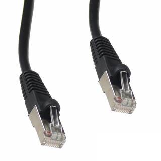 NTW 10 ft. Cat6 Snagless Shielded (STP) Network Patch Cable Black 345-S6-010BK