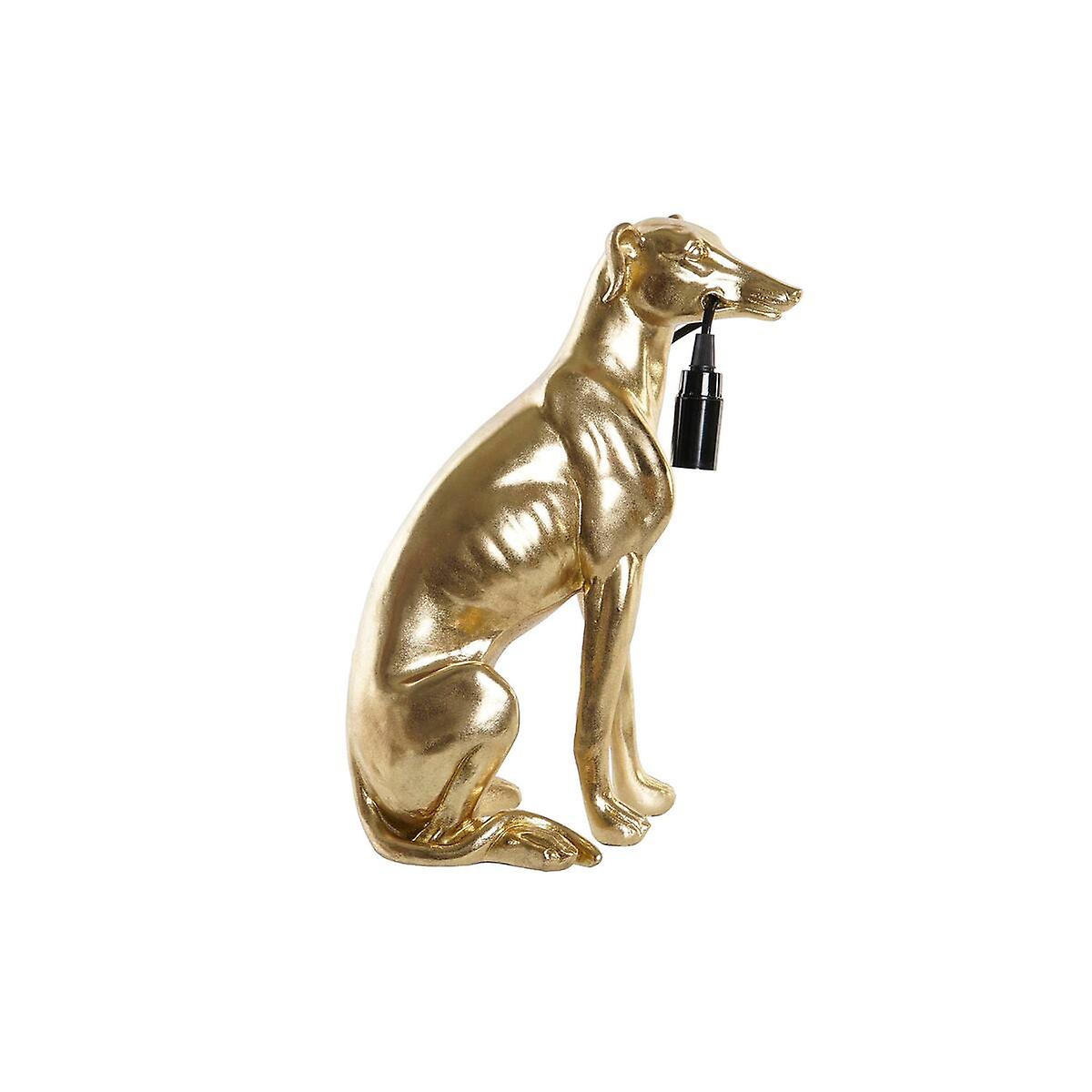 Desk lamp DKD Home Decor Dog Golden Resin 25 W (25，5 x 16，5 x 36 cm)