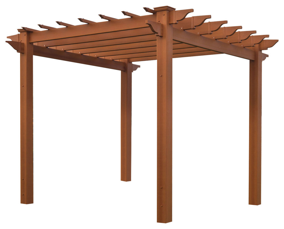 88 quotx88 quotx95.25 quotLakewood Pergola  Cedar   Traditional   Pergolas   by ArchitecturalDepot  Houzz