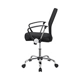 Gerta Upholstered Adjustable Mesh Office Desk Chair Black-801319