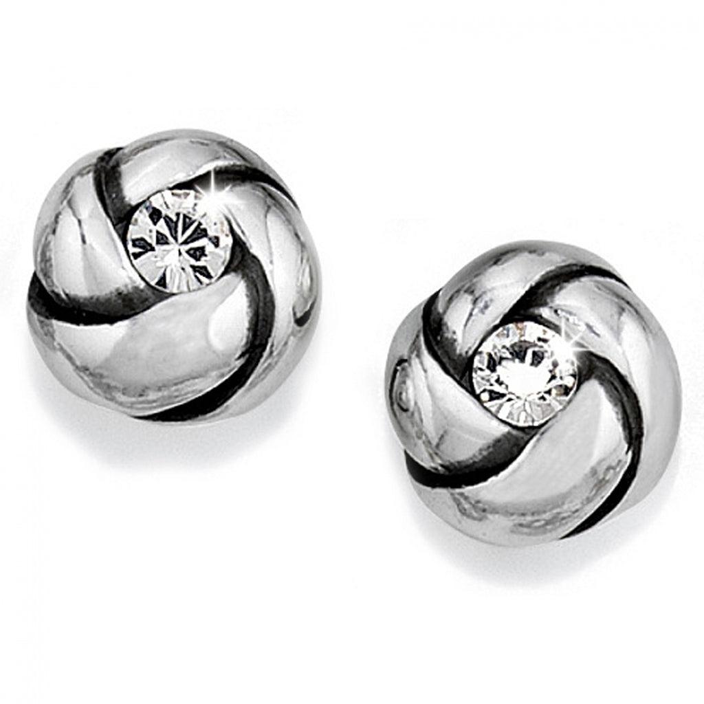 Brighton  Love Me Knot Mini Post Earrings in Silver