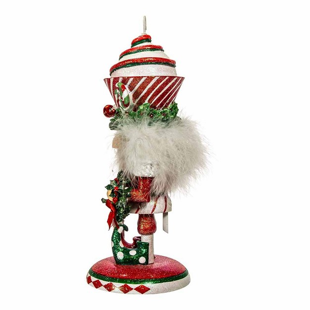 Kurt Adler 12 inch Hollywood Cupcake Swirl Hat Nutcracker