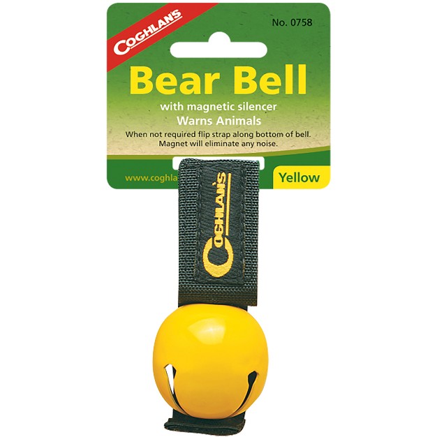 Coghlan x27 s Bear Bell W Magnetic Silencer amp Carry Strap Hiking amp Camping Safety