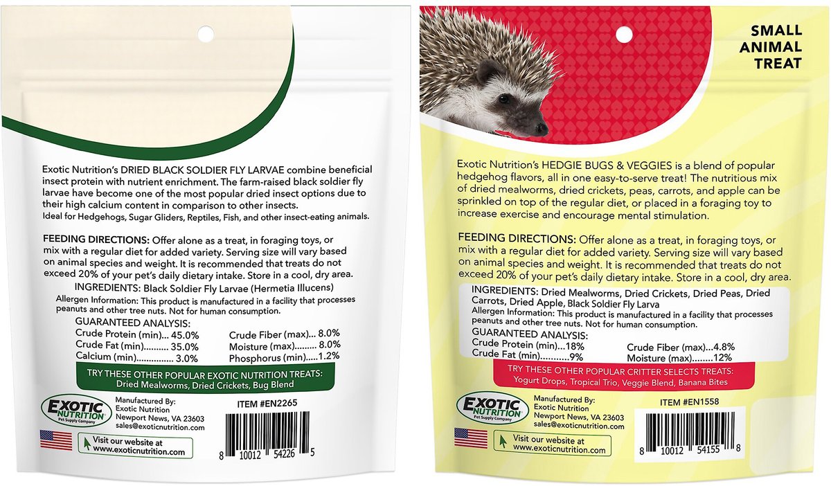 Exotic Nutrition Hedgehog Food Starter Kit