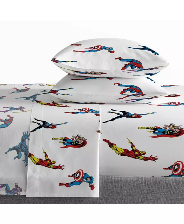 Saturday Park Marvel Invincible 100% Organic Cotton Queen Bed Set