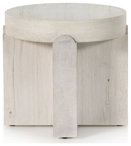 Borna End Table Natural Ash Veneer   Transitional   Side Tables And End Tables   by Rustic Home Furniture Deco  Houzz