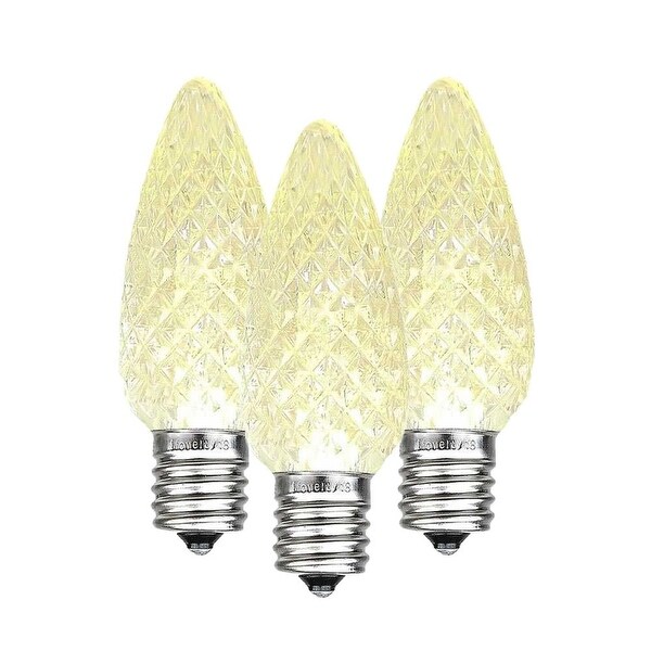 25 Pack C9 LED Outdoor Christmas Replacement Bulbs，C9/E17 Base