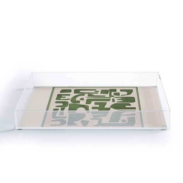 Nadja Organic Contemporary Modern Acrylic Tray Deny Designs