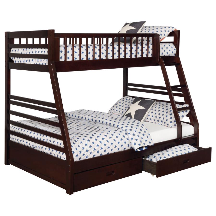 Ashton Twin over Full 2-drawer Bunk Bed - 460181