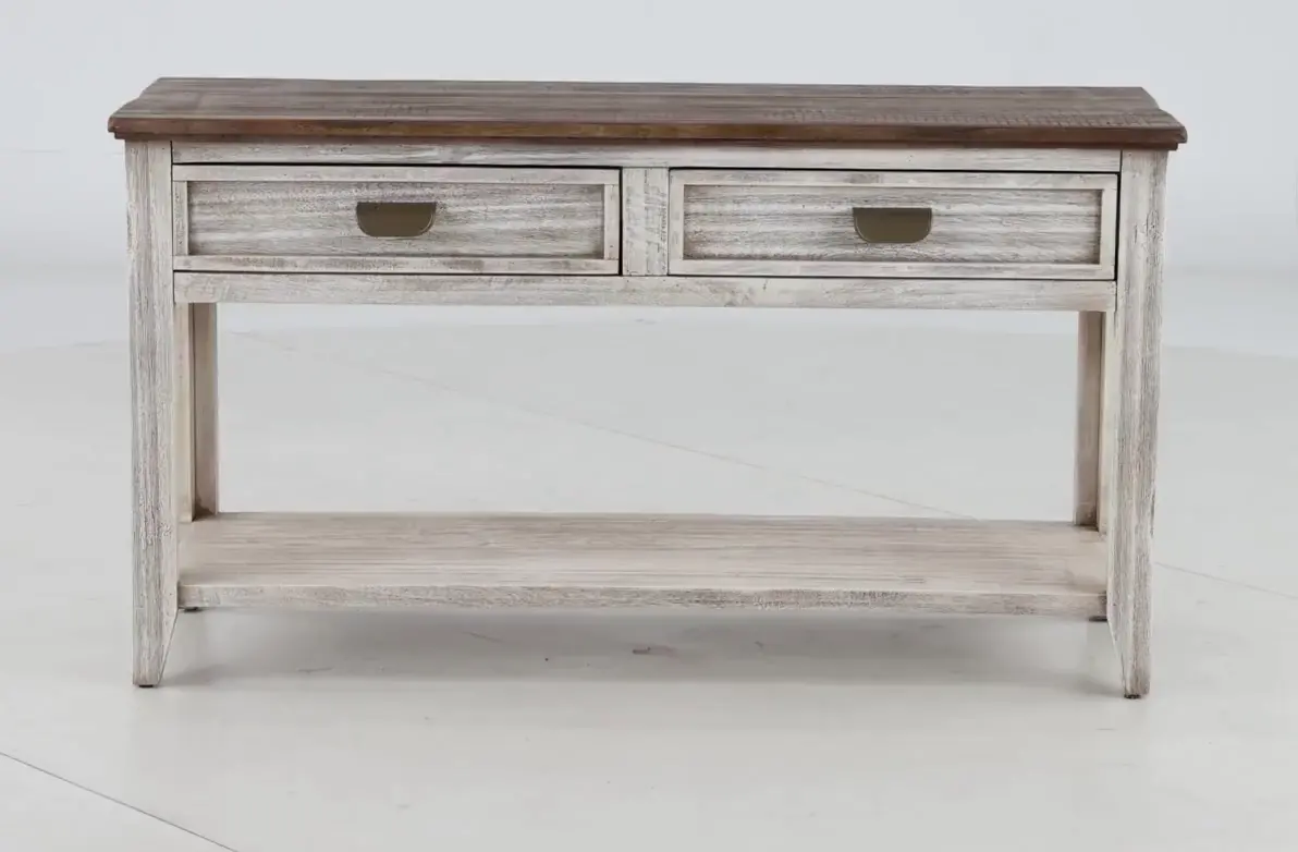 Sahara Brown Two-Tone Sofa Table