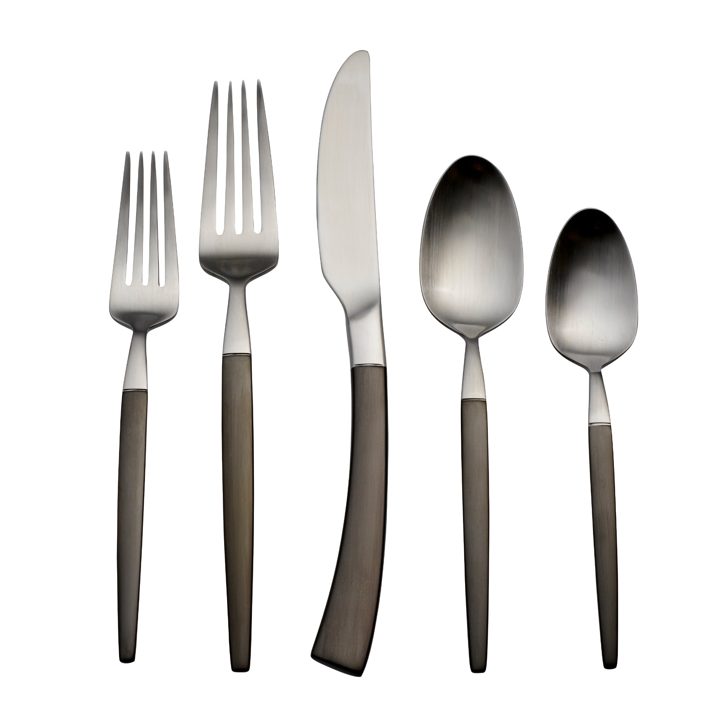 Adjacent Midnight 20 Piece Everyday Flatware Set