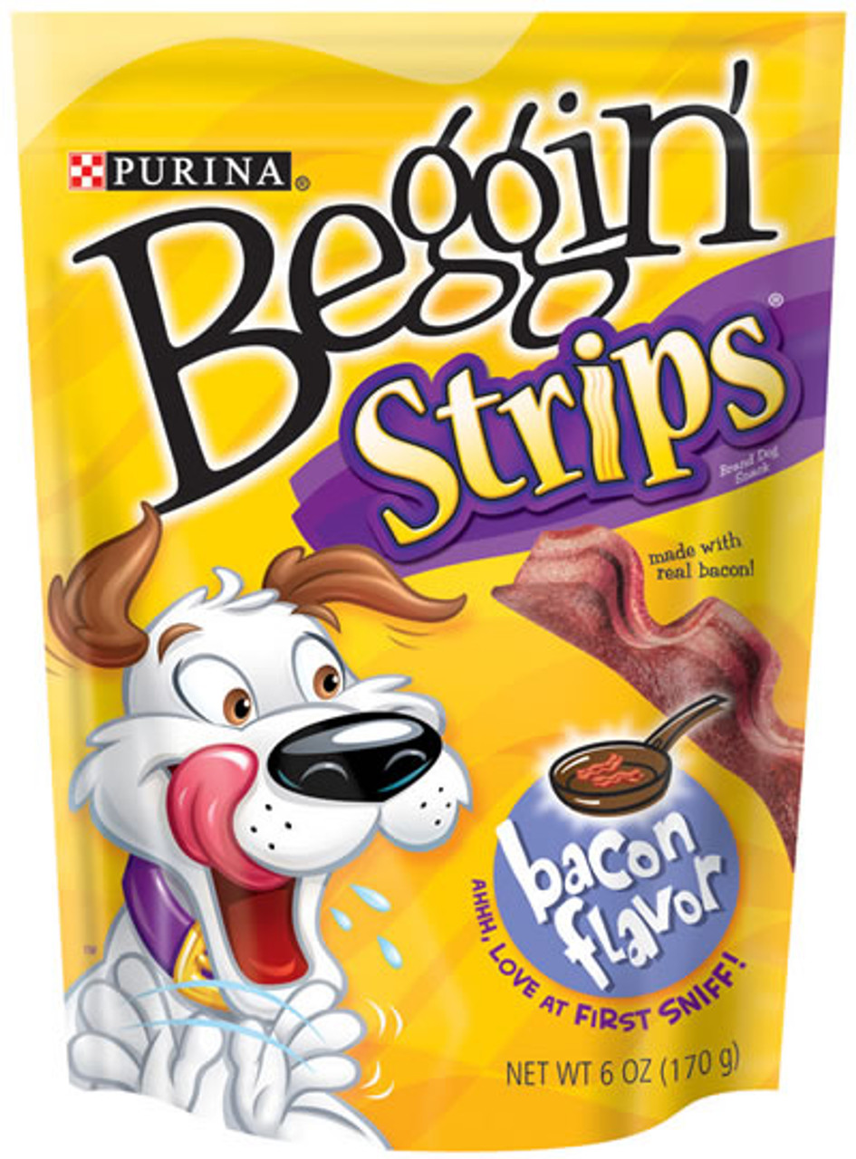 Purina Beggin' Strips Bacon Dog Treats， 6 Oz.