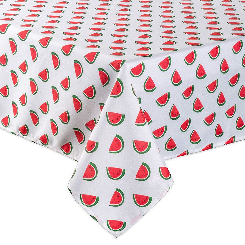 120 Zippered Outdoor Tablecloth with Watermelon Print Design