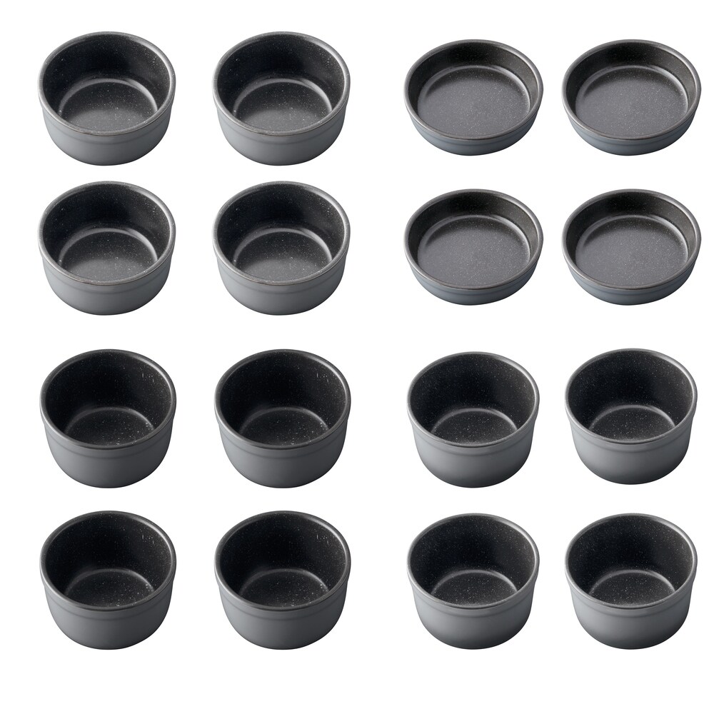 Gem 16pc Stoneware Ramekin Set