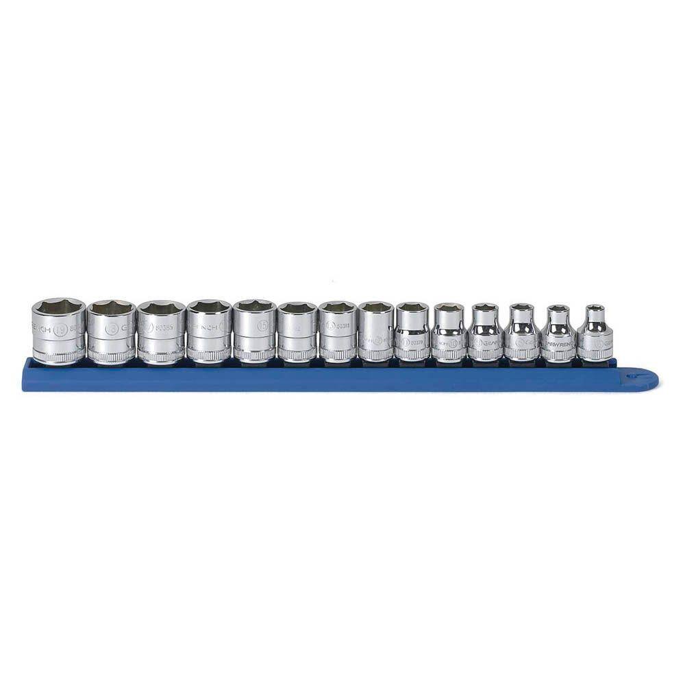 GEARWRENCH 38 in. Drive Metric 6-Point Standard Socket Set (14-Piece) 80552