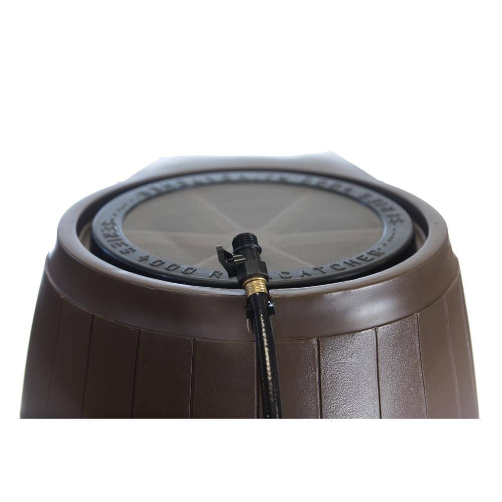 FCMP Outdoor Rain Catcher 50 Gal. Brown RC 4000 Rain Barrel RC4000-BRN