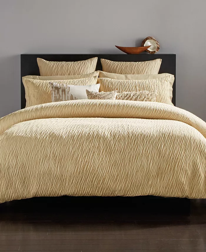 Donna Karan Home Gold Dust Duvet Cover， Full Queen