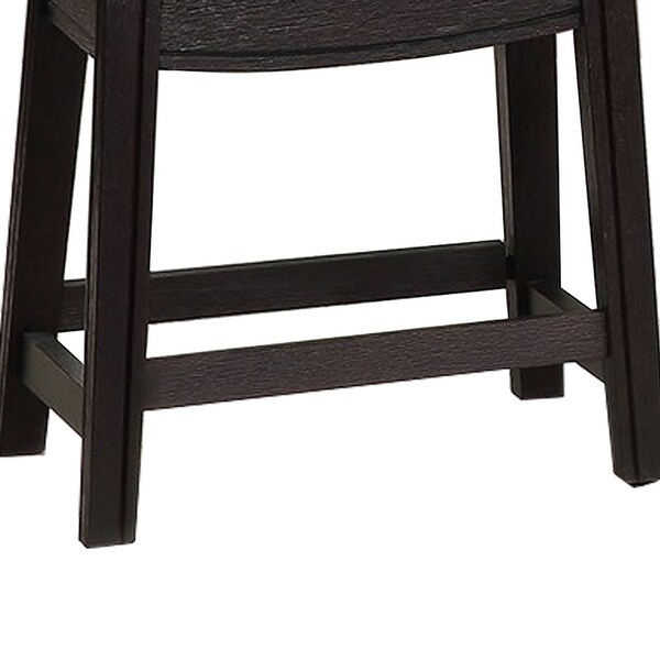 Curved Leatherette Stool with Nailhead Trim， Set of 2， Gray