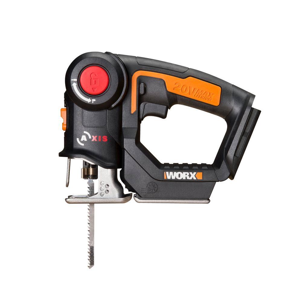 Worx POWER SHARE 20-Volt Axis Cordless Reciprocating and Jig Saw (Tool Only) WX550L.9