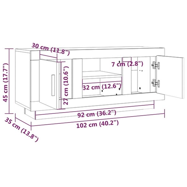 TV Cabinet Black 40.2