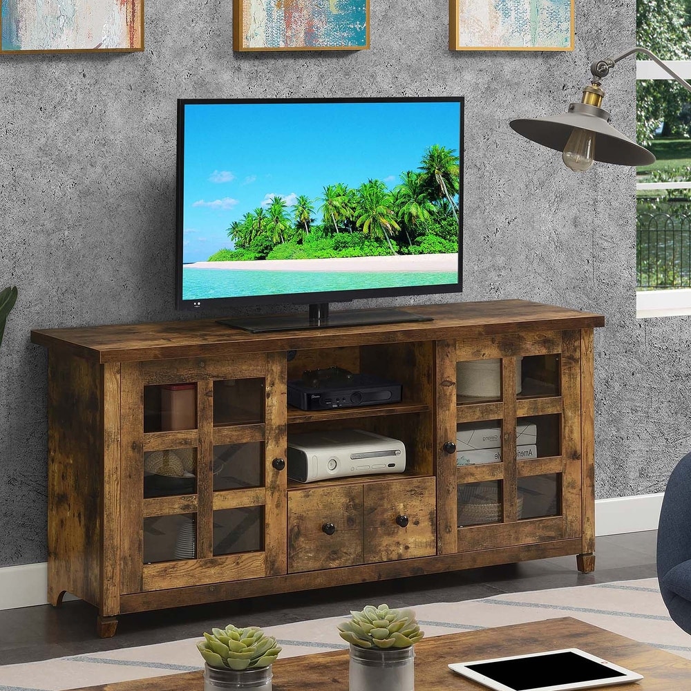 Newport Park Lane 1 Drawer TV Stand with Storage Cabinets and Shelves for TVs up to 65 Inches