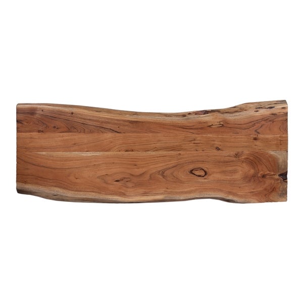 Carbon Loft Czuchry Natural Live Edge Wood Hairpin Console Table