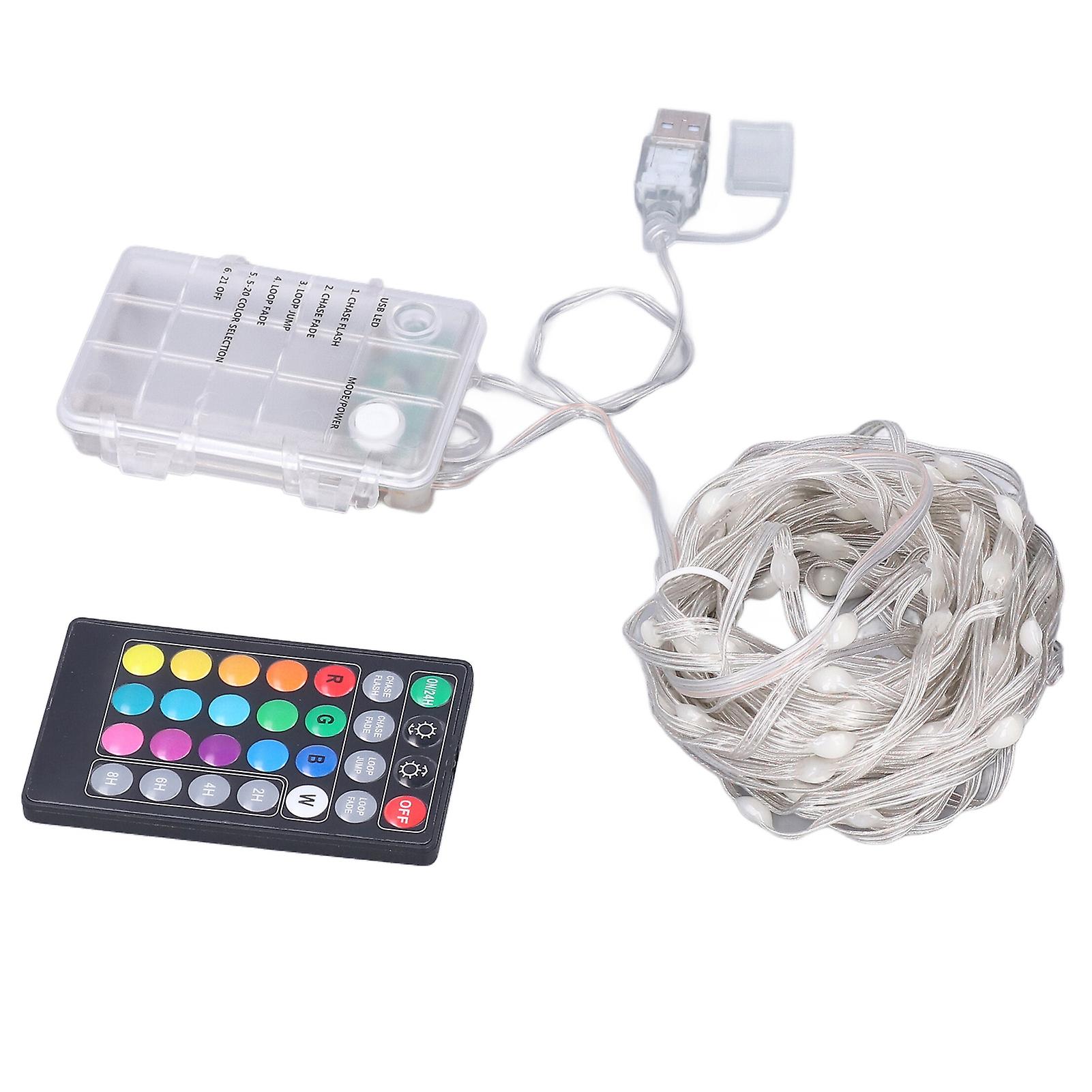 10m 110led String Light 16 Color Remote Control Timing String Light Waterproof Christmas Decoration Light