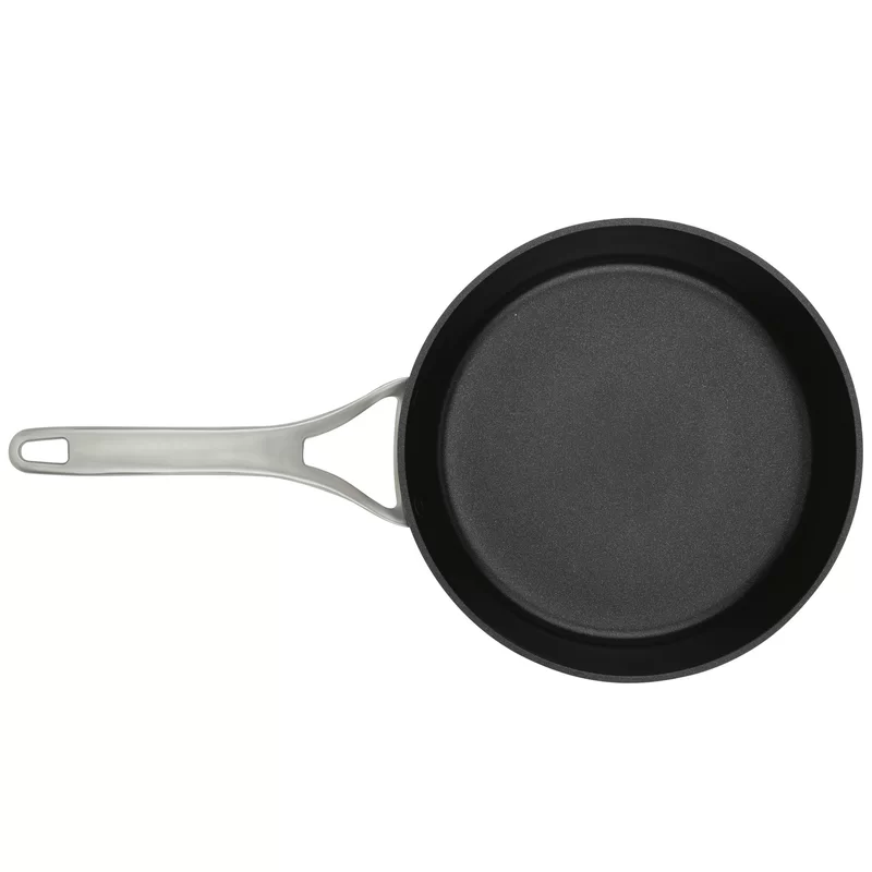 Anolon 81386 Allure Hard Anodized Nonstick Saute Fry Pan with Lid， 3 Quart， Dark Gray