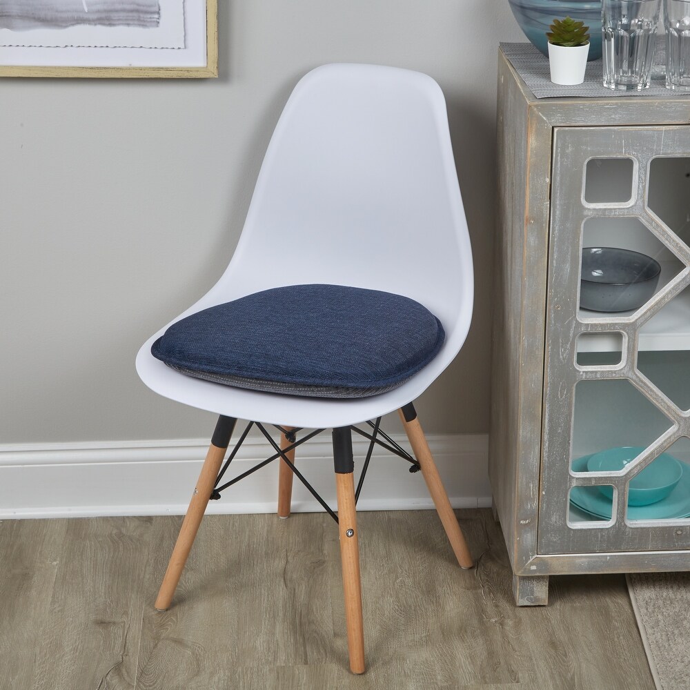 Klear Vu Gripper Non Slip Mid Century Modern Shell Dining Chair Upholstered Cushion