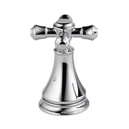 Delta H695 Metal Cross Handle Set  Roman Tub， Chrome