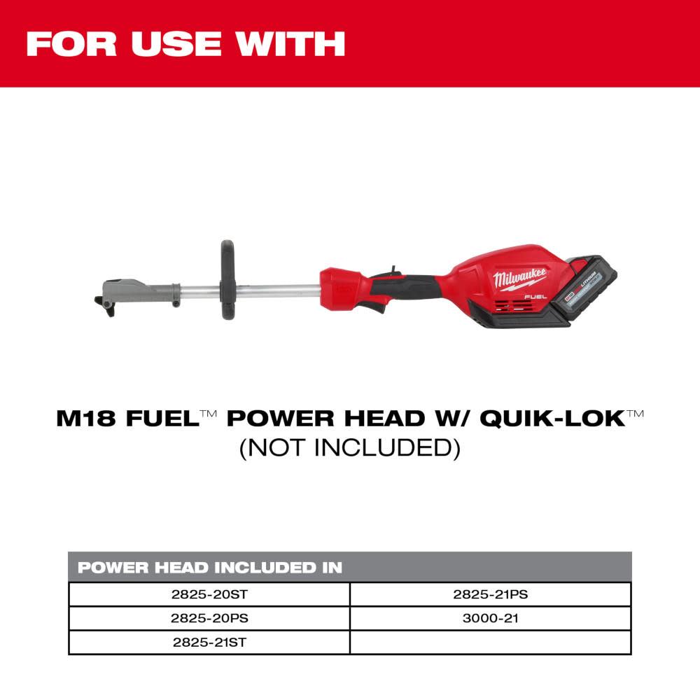 Milwaukee M18 FUEL QUIK LOK Bristle Brush Attachment and  Rubber Broom Attachment Bundle ;