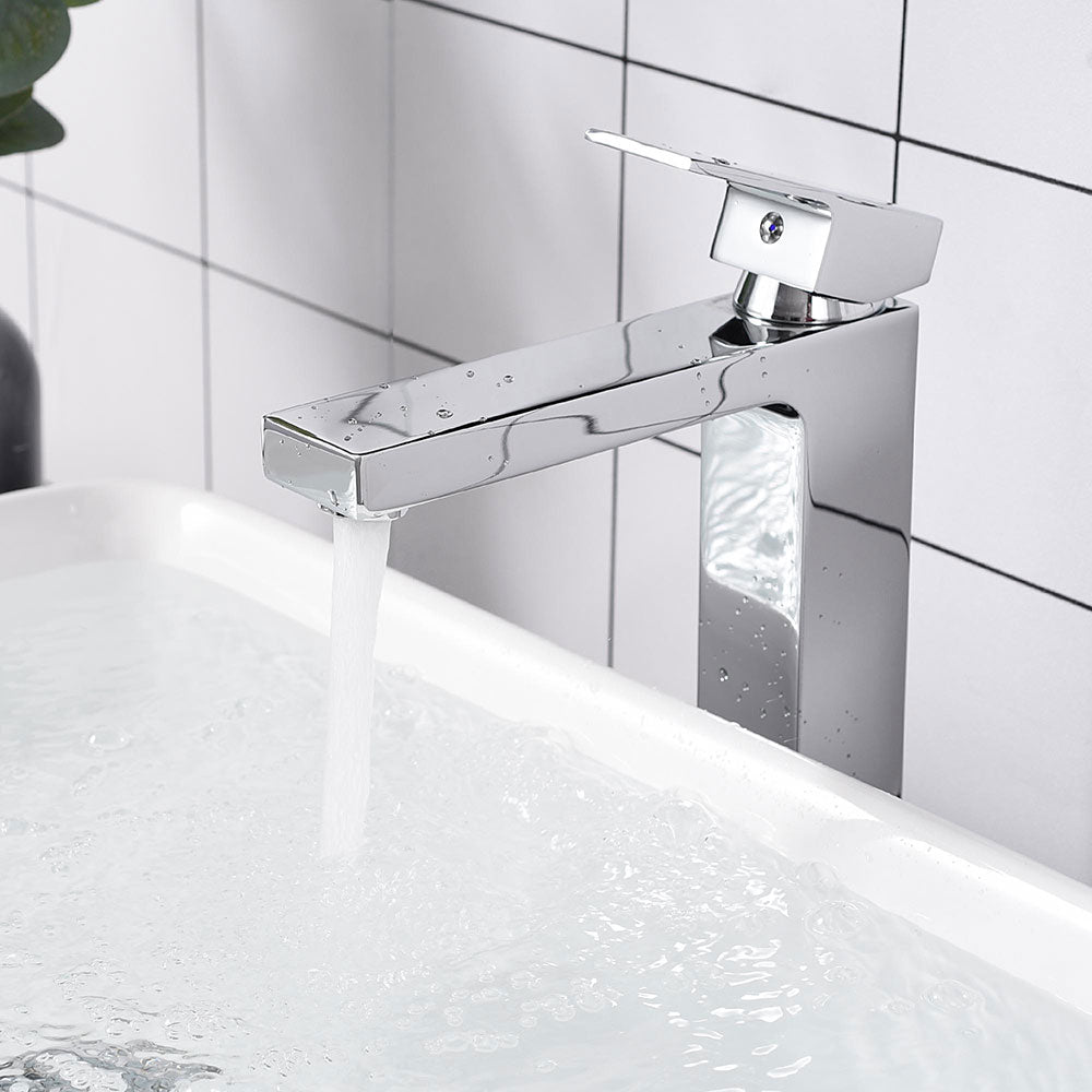 Aquaterior Bathroom Vessel Faucet Square Cold & Hot 10.4