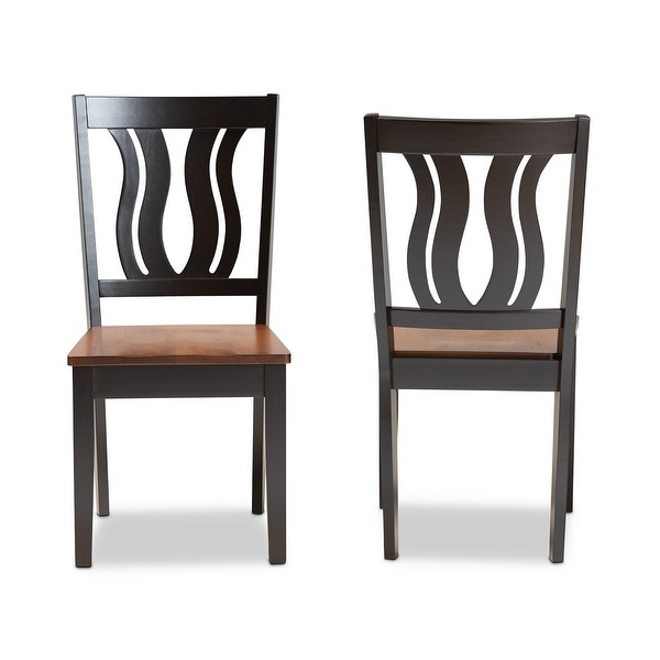 Fenton Mid-Century Modern 2-Piece Dining Chair Set