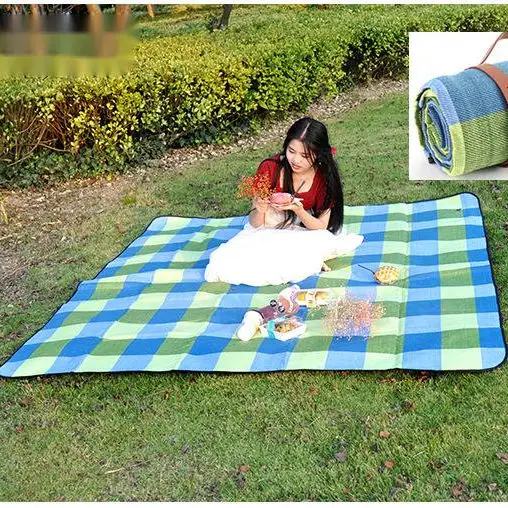 Spot Leather binding picnic mat Waterproof Outdoor tent Grass mat picnic cloth beach mat for camping