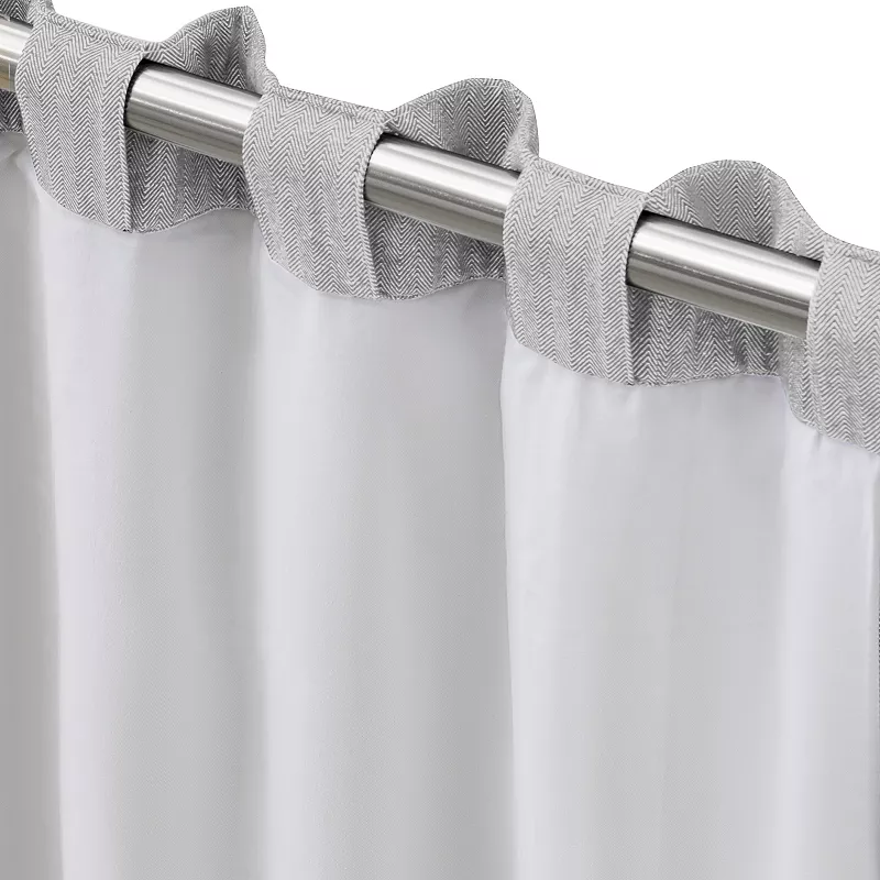 Chevron Triple Lined Rod Pocket W/back Tabs Panel Curtain