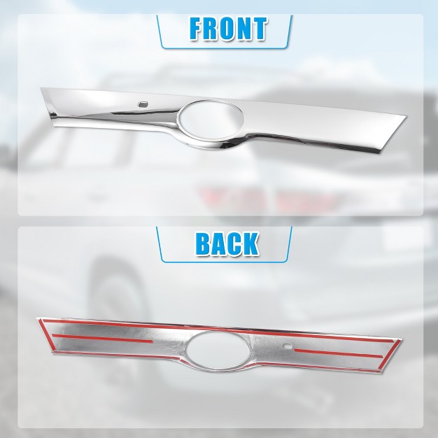 Unique Bargains Car Rear Exterior Trunk Streamer Cover Trim Guard Plate For Toyota Highlander 2014 2019 Silver Tone 1pc