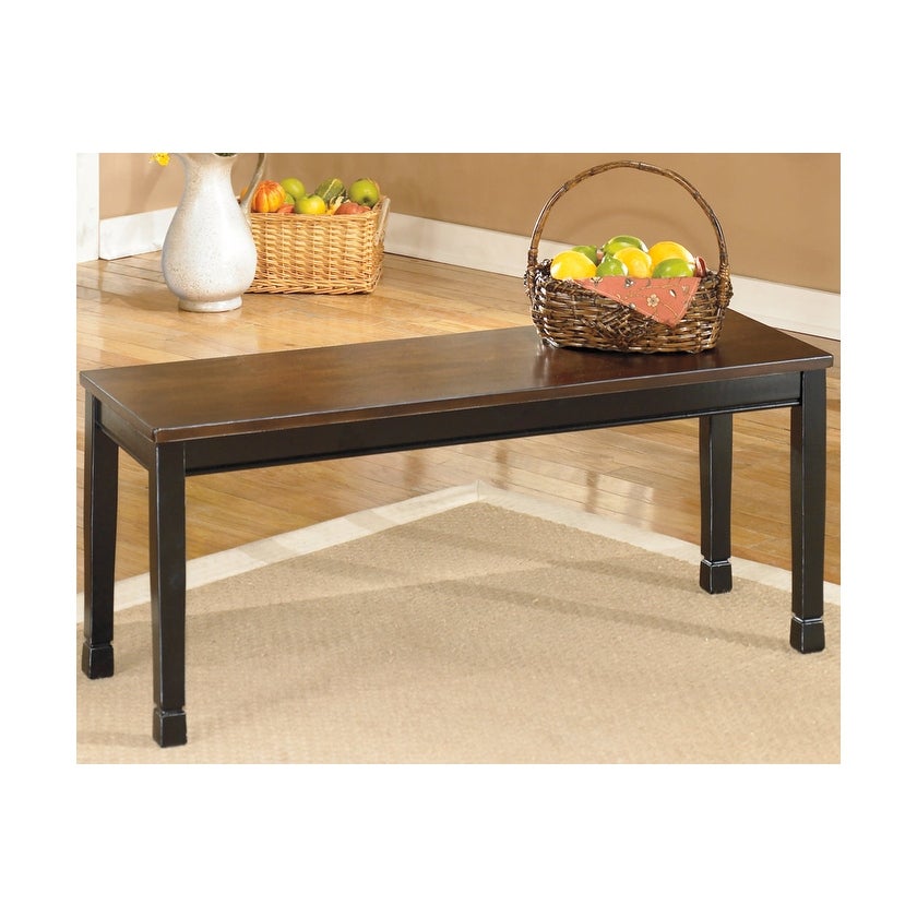 Owingsville Large Dining Room Bench Black/Brown Owingsville Large Dining Room Bench Black/Brown