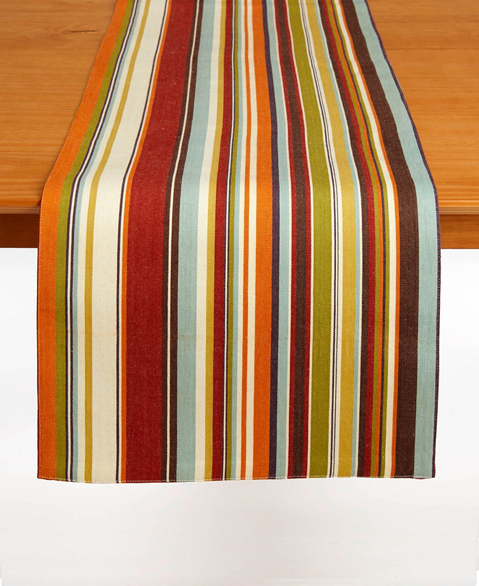 Tableau Terrain Stripe Table Runner 72 x 14