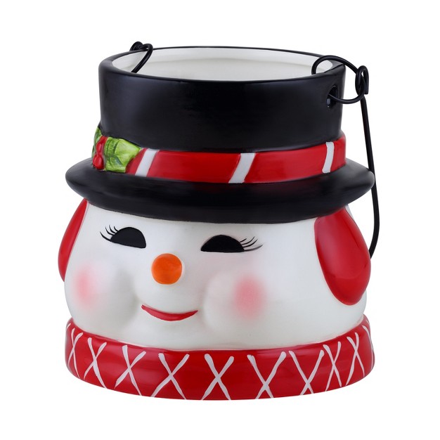 Nostalgic Ceramic Container Snowman