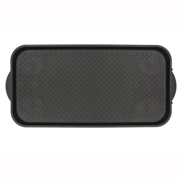 Black Boot Tray Black Mohawk