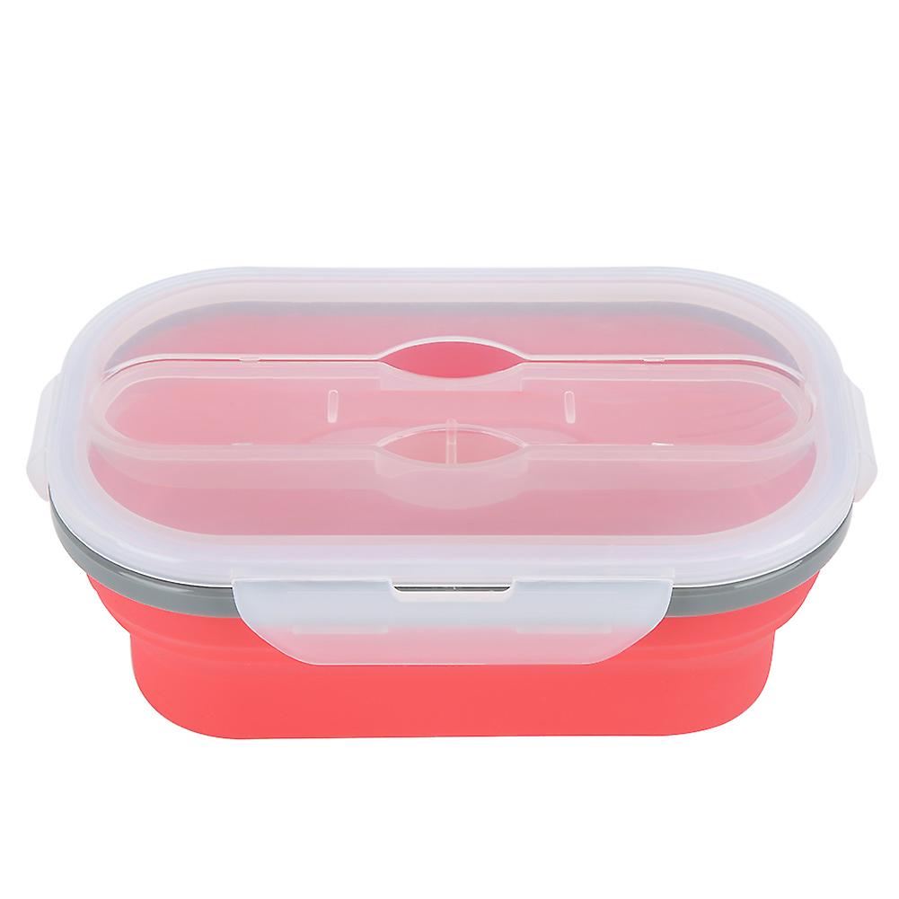 950ml Portable Food Grade Silicone Folding Lunch Box Food Salad Container For Outdoor Travel Picnicred