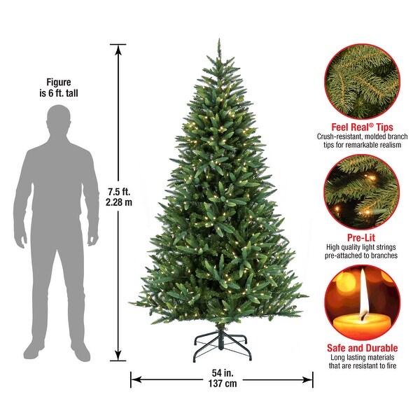 National Tree Company 7.5 ft. PreLit Spada Pine Tree with LED Lights