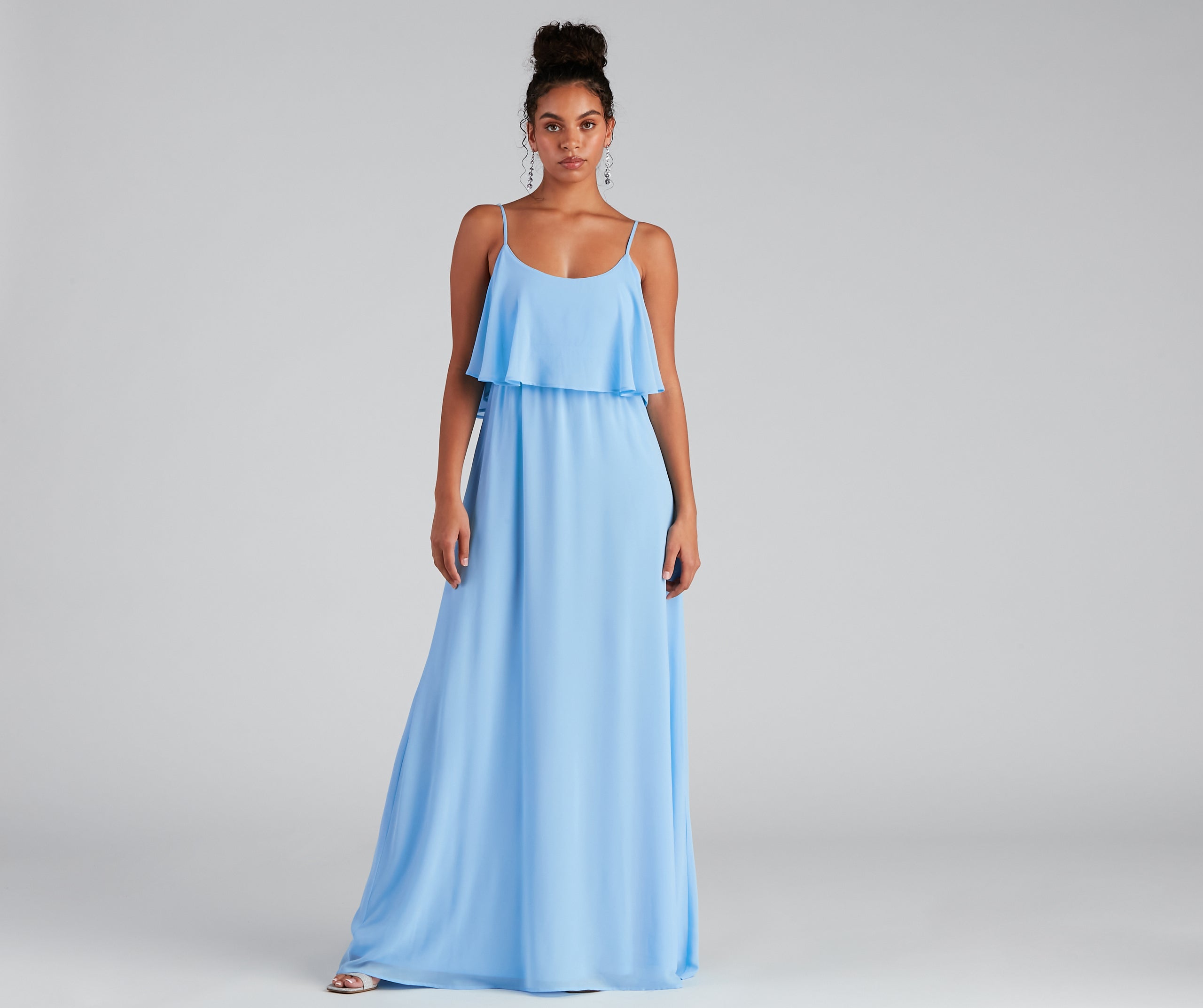 Mailyn Chiffon Ruffled Formal Dress