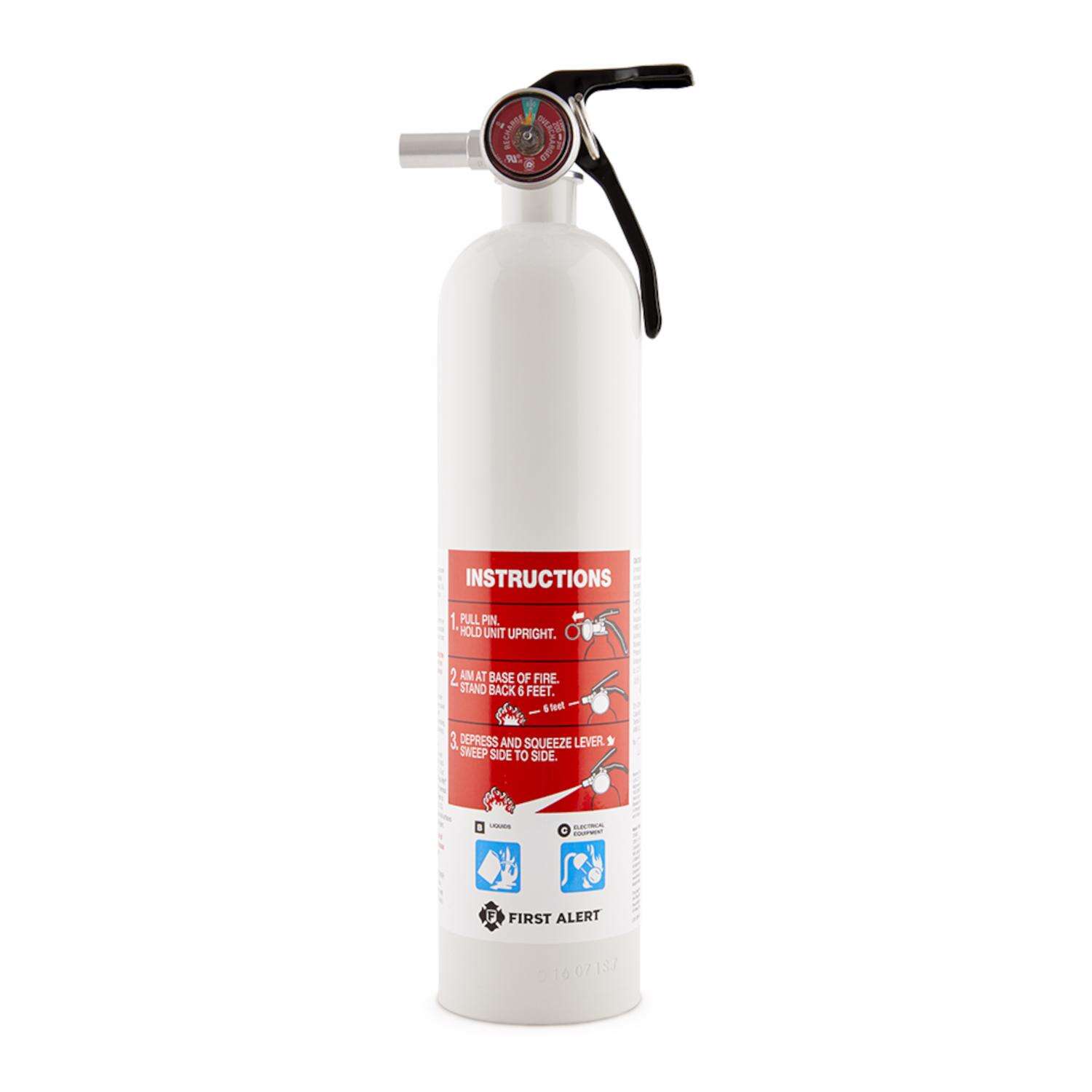 First Alert 2-3/4 lb Fire Extinguisher For Auto/Marine OSHA/US Coast Guard Agency Approval