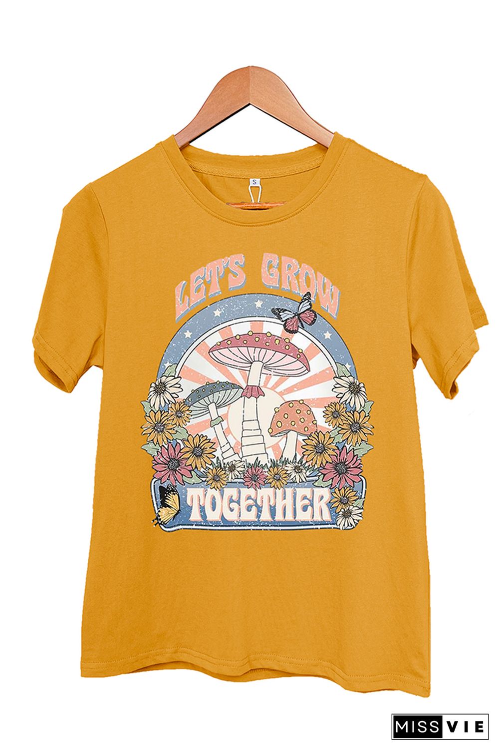 Let's Grow Together Short Sleeve Graphic Tee Wholesale