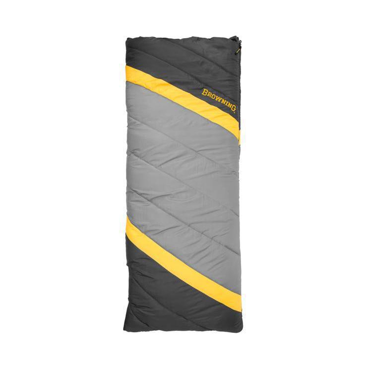 Browning Side By Side 0 Degree Doublewide Rectangular Sleeping Bag  Grey