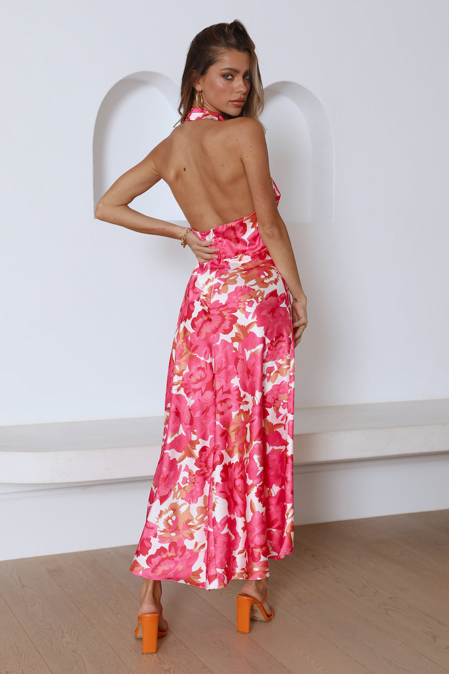 Sleeker Than You Maxi Dress Pink