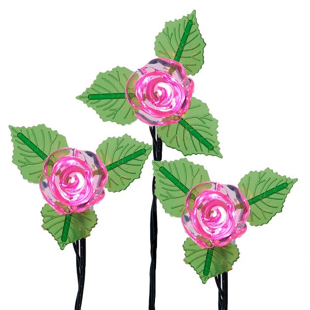 Kurt Adler Ul 10 light Led Pink Rose Light Set